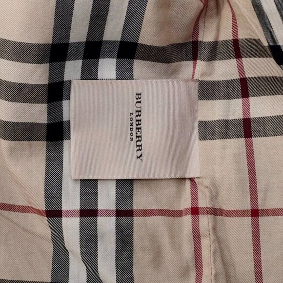 Burberry London Redcliff XS jacket coat quilted nova check lining navy - Picture 15 of 16